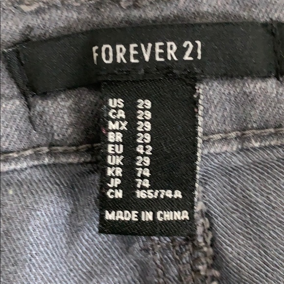 ASH GREY/ BLACK HIGH RISE JEANS ( WOMEN 29 ) - Picture 2 of 2